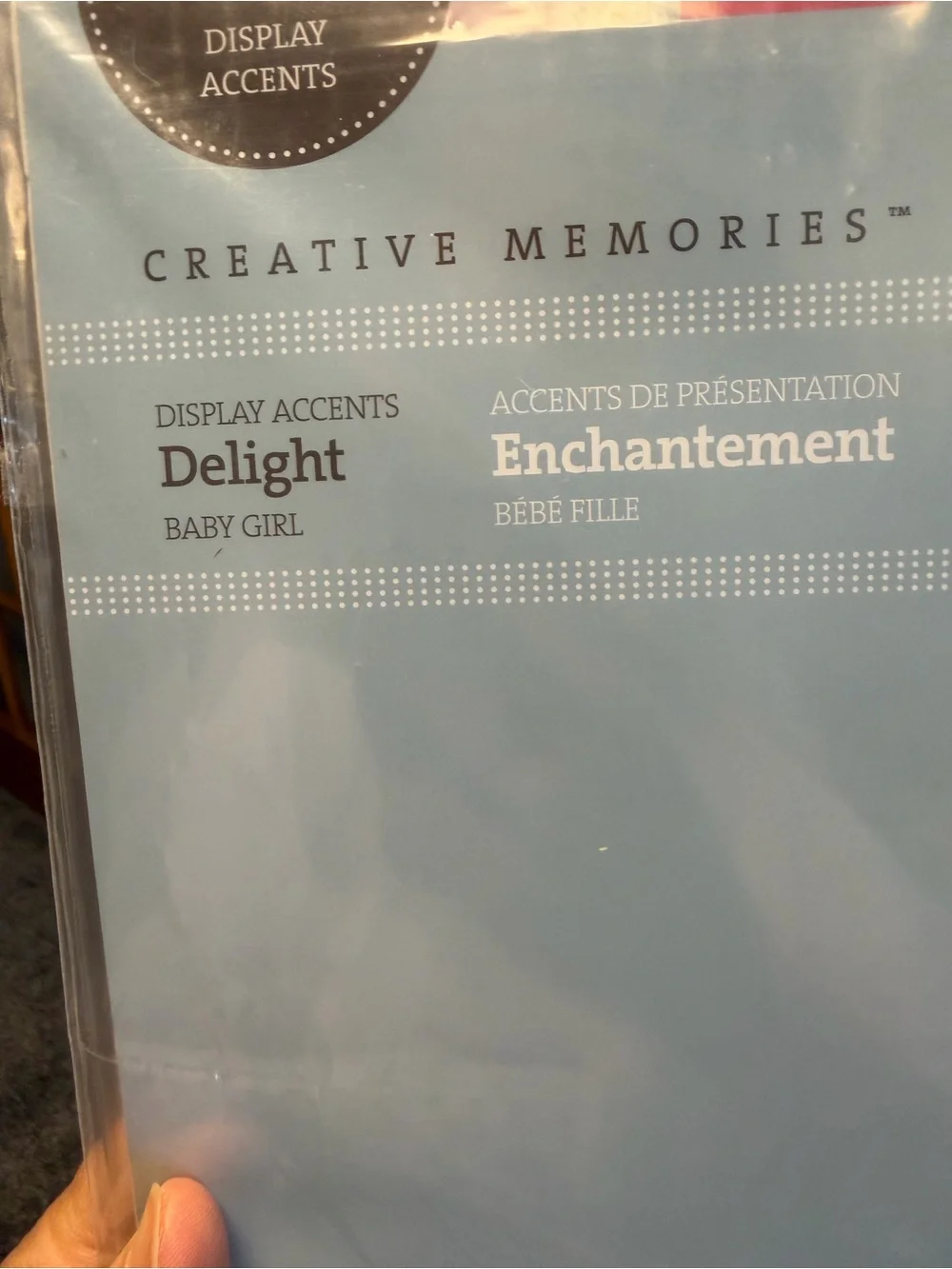 Creative Memories Delight Baby Girl Display Accents Delight (2009)